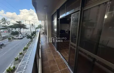 Apartamento com 3 dormitórios, 200 m² - venda por r$ 750.000,00 ou aluguel por r$ 6.000,00/mês - pitangueiras frente mar - guarujá/sp