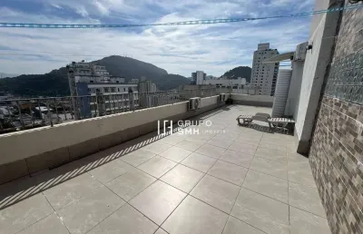 Cobertura com 3 dormitórios à venda, 130 m² por r$ 700.000,00 - praia das pitangueiras - guarujá/sp