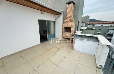 Cobertura com 3 dormitórios à venda, 120 m² por r$ 420.000 - enseada - guarujá/sp
