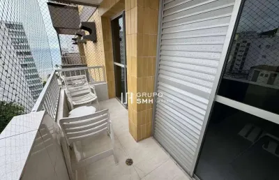 Apartamento com 2 dormitórios à venda, 84 m² por r$ 510.000 - barra funda - guarujá/sp