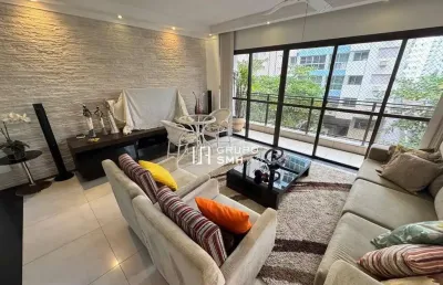 Apartamento com 3 dormitórios à venda, 130 m² por r$ 970.000 - barra funda - guarujá/sp