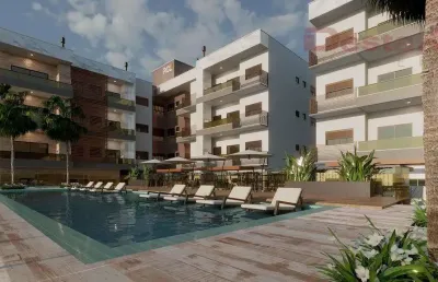 Apartamento na praia de palmas - governador celso ramos, sc