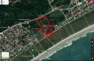 Terreno 50.806 mil m² de frente para o mar pontal parana r$8.200.000,00