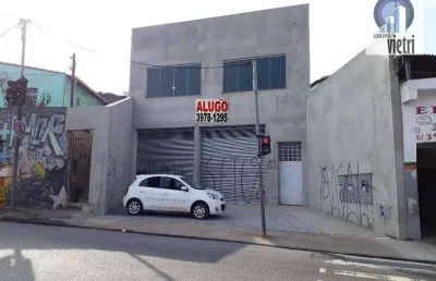 Alugo excelente galpão comercial novo, brasilândia, 500m2, 2 pavimentos