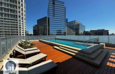 Apartamento com 1 dormitório para alugar, 33 m² por r$ 5.134,82/mês - santo amaro - são paulo/sp