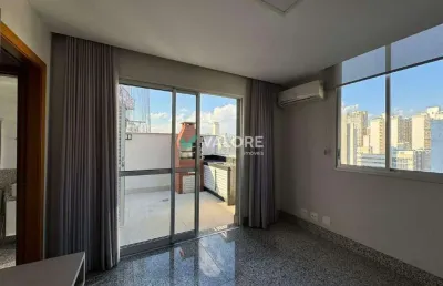 Cobertura com 2 quartos para alugar na Rua Santa Catarina, Lourdes, Belo Horizonte