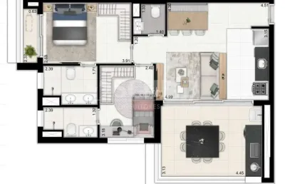 Apartamento com 2 quartos à venda na Avenida Vereador José Diniz, --, Alto da Boa Vista, São Paulo