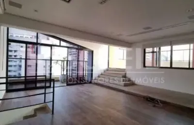 Cobertura a venda no brooklin av portugal com 210m e 3 vagas