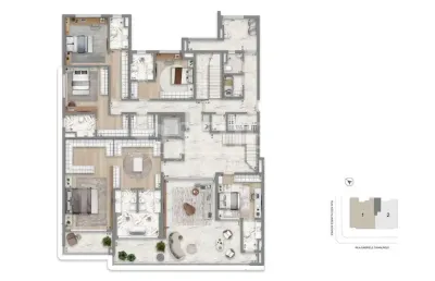 Apartamento com 4 quartos à venda na Rua Gabriele D'Annunzio, --, Campo Belo, São Paulo