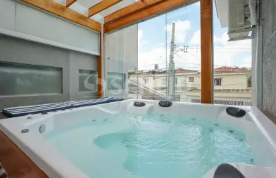 Sobrado a venda de 267,28m² útil, com 3 quartos e 4 vagas, no jardim prudência.