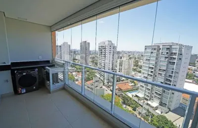 Apartamento mobiliado, campo belo,1quarto, 1 vagas, cozinha, sala, terraço, 1 vaga, banheiro  social