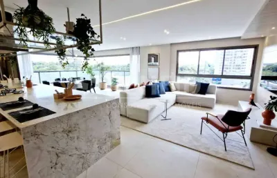 Apartamento á venda no brooklin com 153m², 3 quartos sendo 3 suítes, 2 vagas.