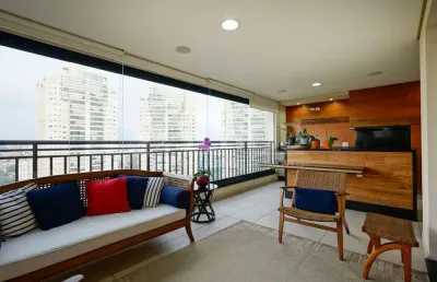 Apartamento a venda no cond. domínio marajoara com 3 suítes, 3 vagas + depósito, varanda gourmet!