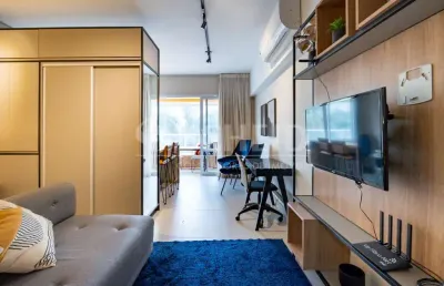 Studio á venda no campo belo mobiliado com 46m², 1 quarto.