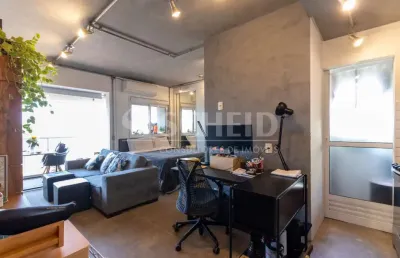 Apartamento á venda no brooklin com 44m², 1 quarto sendo 1 suíte, 1 vaga.