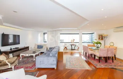 Apartamento á venda no brooklin com 166m², 3 quartos sendo 3 suítes, 2 vagas.