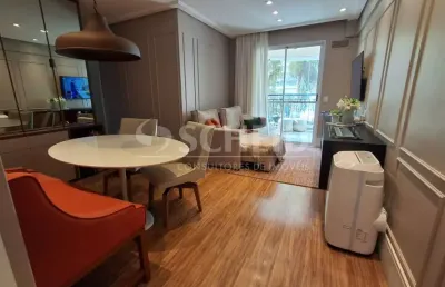 Apartamento mobiliado para locação 65m² campo belo, 2 quartos,1 suíte, cozinha e quartos planejados.