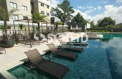 Apartamento para locação na rua jose homero roxo, campininha, 46m², 2 dorms, 1 vaga, novo.