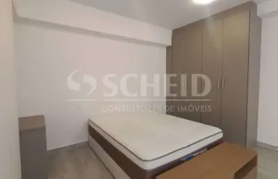 Studio locaçao mobiliado com 42m², 1 vaga, alto da boa vista