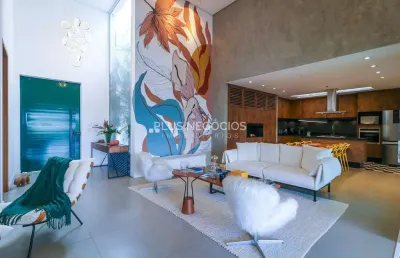 Casa à venda no condomínio fazenda imperial com 3 suítes, escritório, espaço gourmet, piscina aquec
