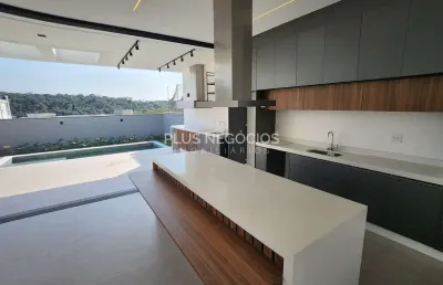 Magnífico sobrado em alphaville nova esplanda 4: vista deslumbrante para o pôr do sol, proximidade