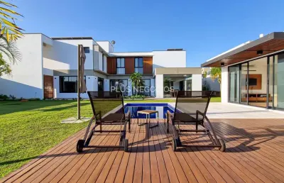 Sobrado em 2 lotes com 4 dorms, alphaville nova esplanada 3, votorantim - estuda 100% em permuta