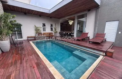Casa térrea com 4 suítes, escritório e quintal amplo no alphaville nova esplanada 3 – totalmente mo