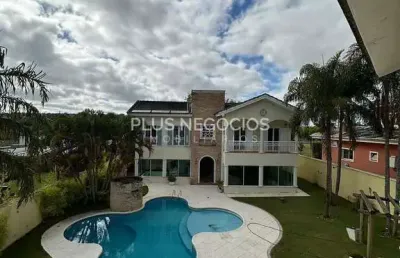 Casa de alto padrão para locação e venda no condomínio saint charbel – 5 dormitórios, piscina, salã