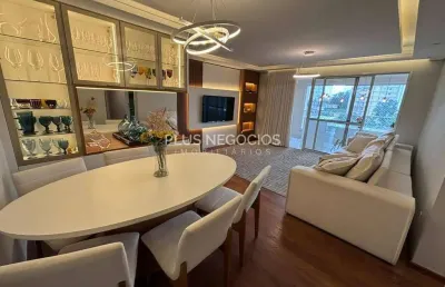 Apartamento 134m² à venda no portal da colina, 100% mobiliado, 3 suítes, 3 vagas, varanda gourmet e