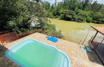 Chácara com 2 dormitórios à venda, 3204 m² por r$ 750.000,00 - vila sao sebastiao - santa branca/sp