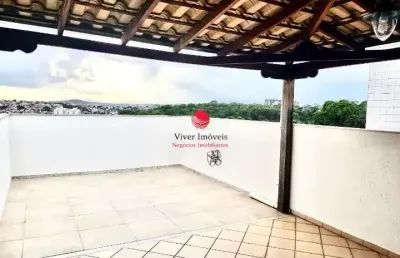 Cobertura com 3 quartos à venda na rua romualdo lopes cançado, 611, castelo, belo horizonte por r$ 815.000