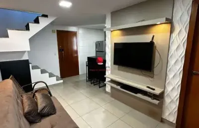 Cobertura com 1 quarto para alugar na rua professor domício murta, 181, ouro preto, belo horizonte por r$ 4.500