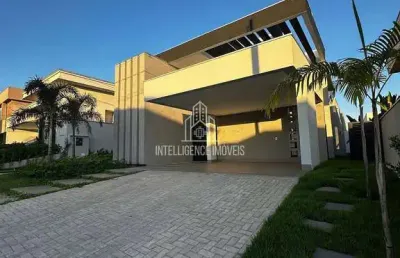 ** casa à venda com 3 suítes sendo 1 master com closet, móveis planejados em 205m² construídos no f
