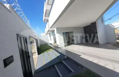 Excelente casa nova estilo sobrado no bairro jardim veneza em uberlândia