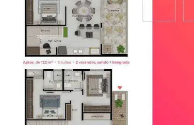 Apartamento à venda, 2 quartos, 1 suíte, 2 vagas, brasil - uberlandia/mg