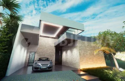 Espetacular casa a venda no condomínio splendido em uberlândia: 3 suítes, área gourmet e piscina