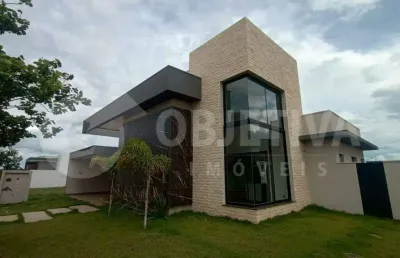 Casa térrea de luxo a venda com integração excepcional - condomínio arts em uberlândia