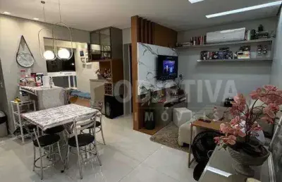 Apartamento à venda, 2 quartos, 1 suíte, 2 vagas, santa monica - uberlandia/mg