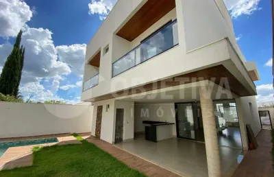 Casa em condomínio à venda, 5 quartos, 5 suítes, 4 vagas, varanda sul - uberlandia/mg