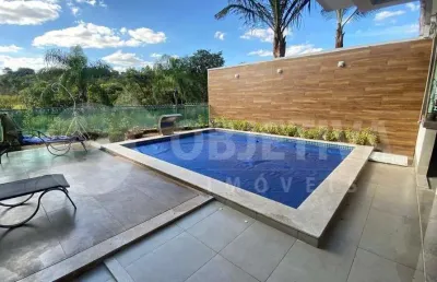 Casa em condomínio para aluguel, 5 quartos, 5 suítes, 4 vagas, gávea paradiso - uberlandia/mg