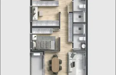 Excelente apartamento com 3 quartos sendo 1 suíte, 1 vaga