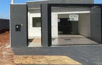 Casa nova á venda com suíte + 02 quartos no jd. novo paulista em maringá