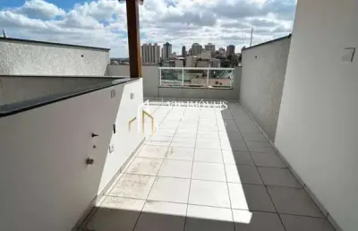 Excelente cobertura para venda, 2 dorm, 2 vagas r$445mil na vila scarpelii