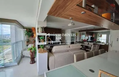Apartamento decorado, 3 suítes no jardim park house em santo andré