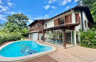 Casa com 4 dormitórios à venda, 403 m² por r$ 4.350.000,00 - carvoeira - florianópolis/sc