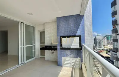 Excelente apartamento com vista parcial para o mar, 03 quartos sendo 01 suite, sacada com churrasqueira, no bairro de campinas/são josé.