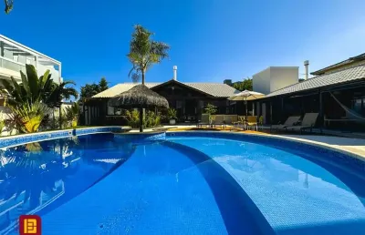 Casa de alto padrão em condomínio fechado à venda com 4 dormitórios em rio tavares florianópolis sc