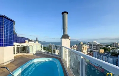 Cobertura - bairro coqueiros - piscina - vista mar - 3 dormitórios - 2 vagas - florianópolis - sc
