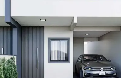 Casa nova com 3 dormitórios, sendo 1 suíte, 2 vagas, no sertão do maruim - nova são josé/sc
