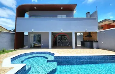 Sobrado com 4 dormitórios à venda, 184 m² por r$ 1.245.000,00 - bal arpoador - peruíbe/sp